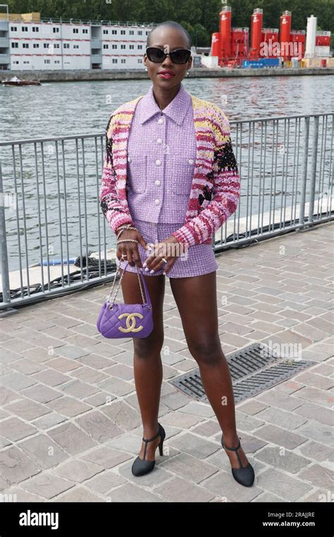 chanel pittarello|New Chanel Ambassador Lupita Nyong'o Attends Paris Opera .